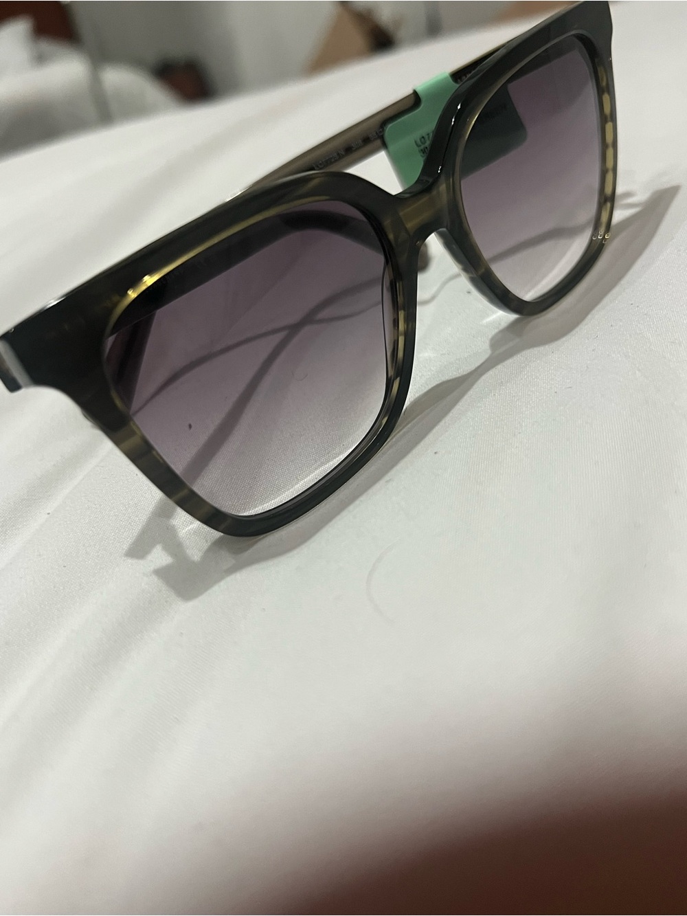 LONGCHAMP NWT LO772S striped Green sunglasses
